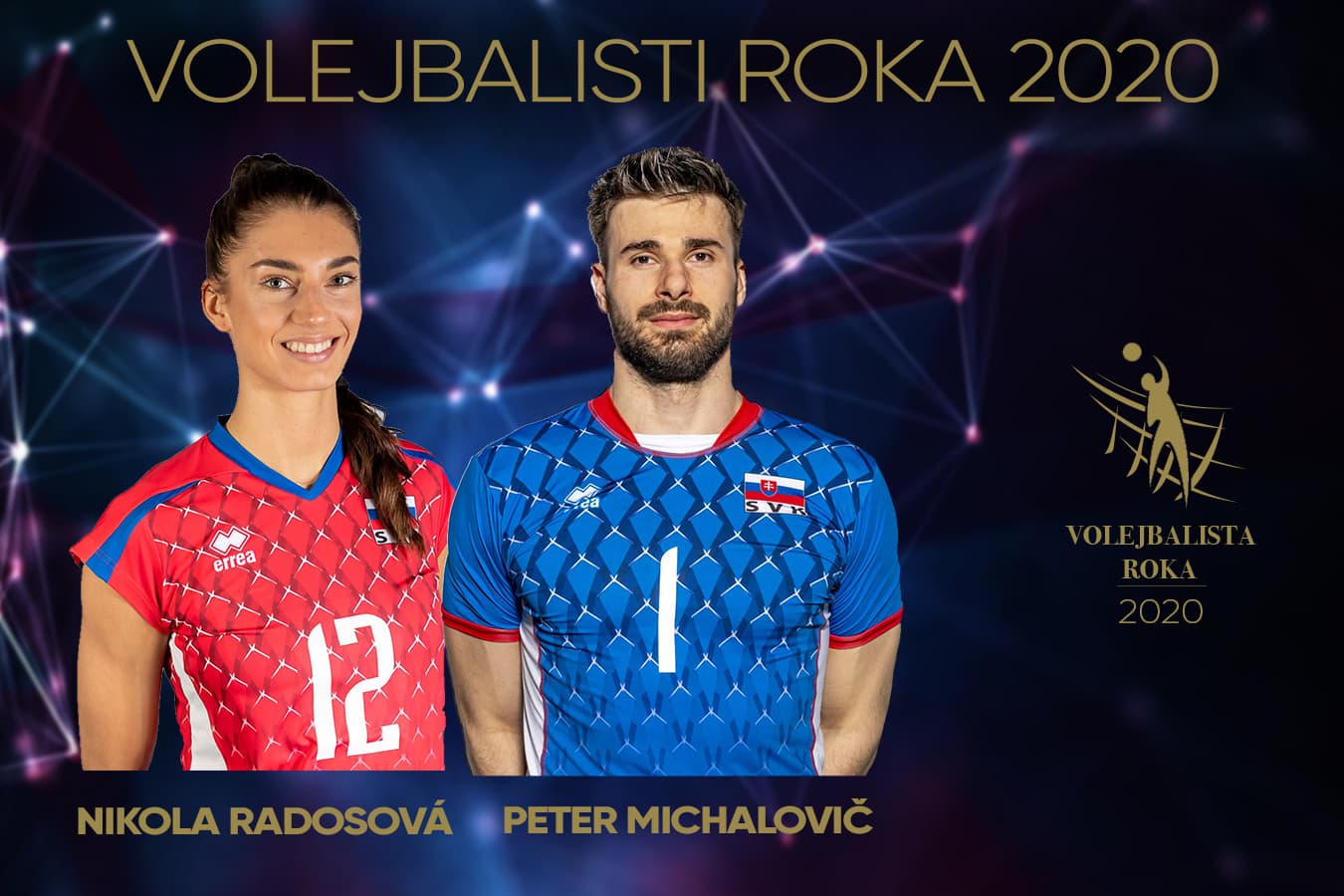 Volejbalistami roka sa po druhý raz stali Radosová a Michalovič