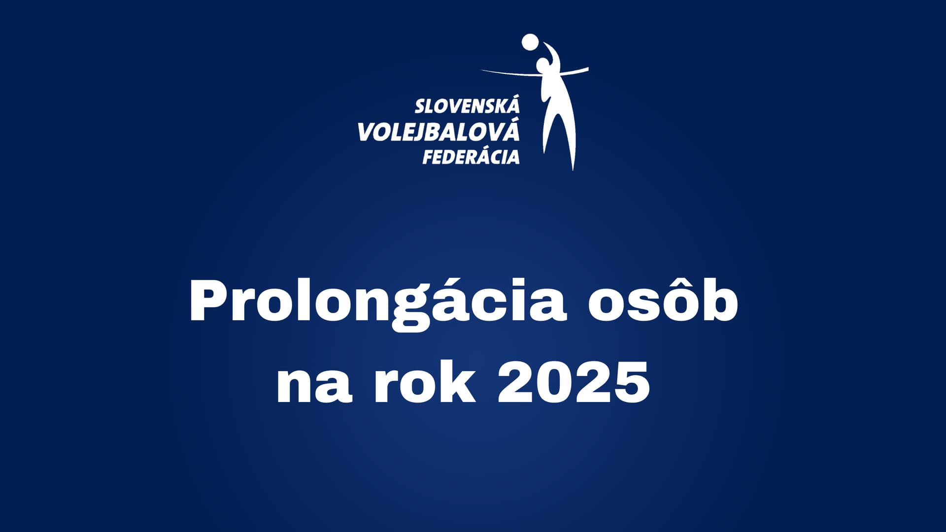 Prolongácia osôb na rok 2025