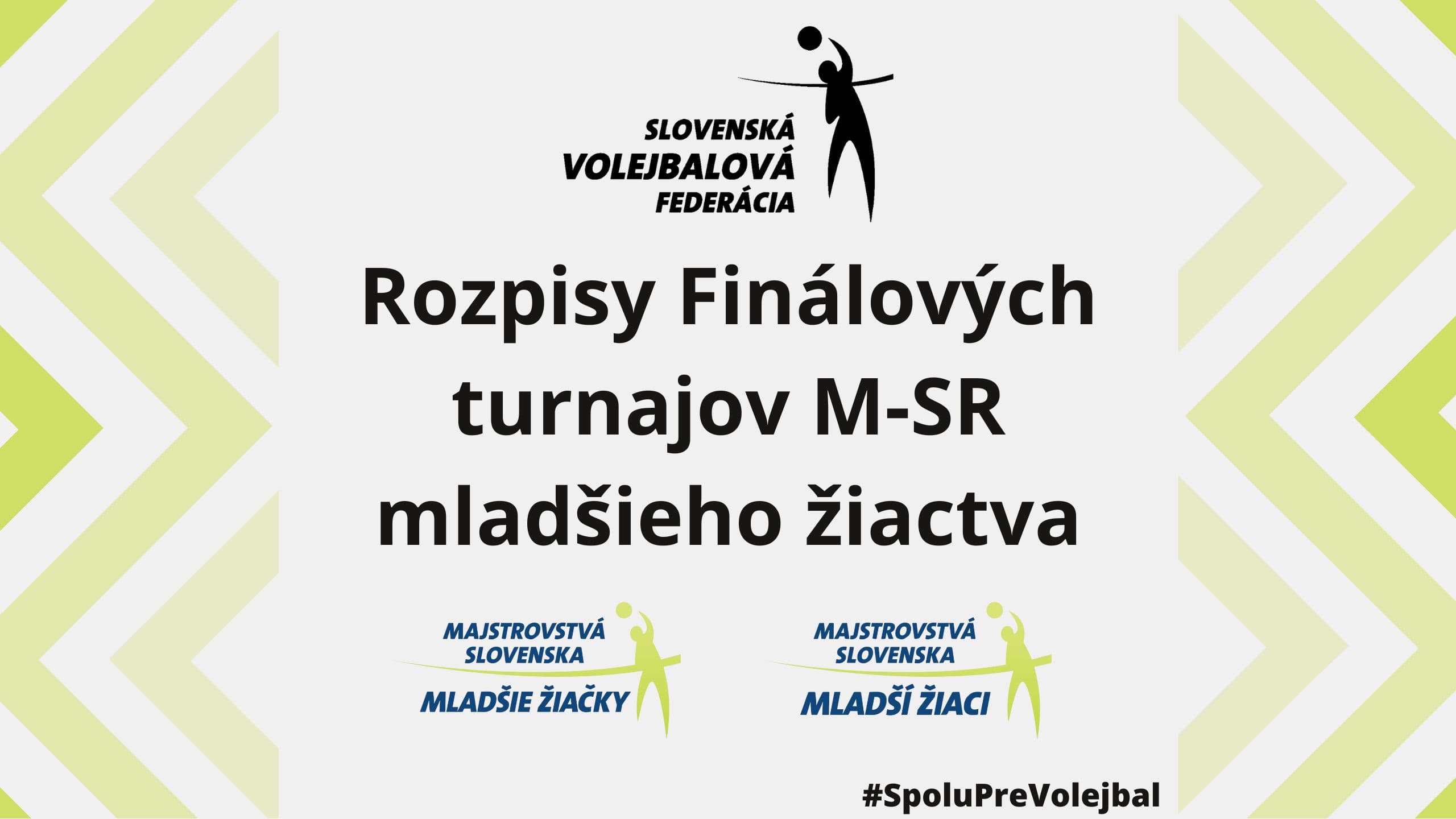 Rozpisy Finálových turnajov M-SR mladšieho žiactva