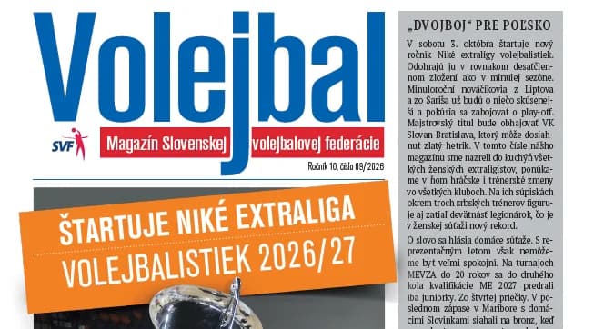 Vychádza nové číslo magazínu Volejbal – september 2026